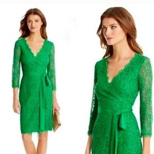 Diane von Furstenberg Green Lace Dresses for Women